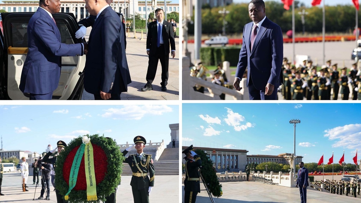 Apéto Faure Gnassingbé ɖe bubu Héros siwo nye China dukɔa tɔwo le Beijing